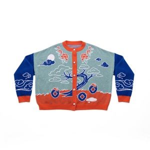 DAWANG slay the tiger sweater cardigan